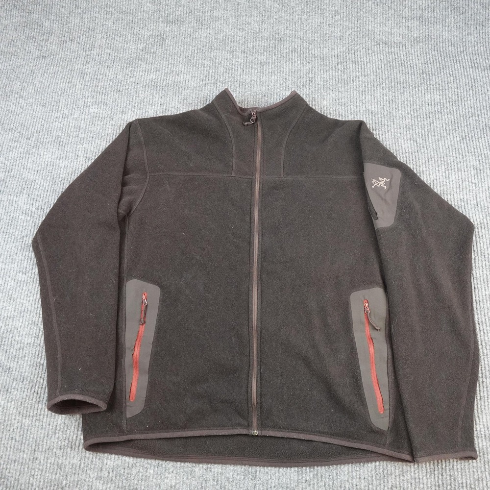 Arcteryx Covert Cardigan Jacket Mens 2XL Brown Full Zip Hiking Outdoor Fleece
